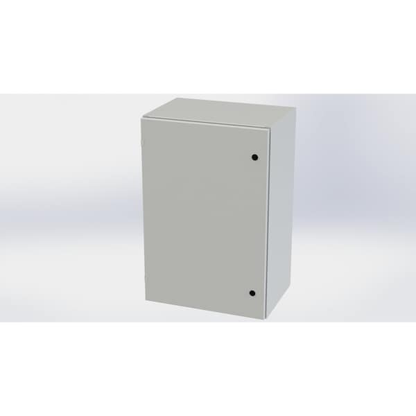 1/4 Turn Latch Electrical Enclosures, 36 in H, 16 in D, 24 in W, NEMA 3R, 4, 12, 13, Carbon Steel